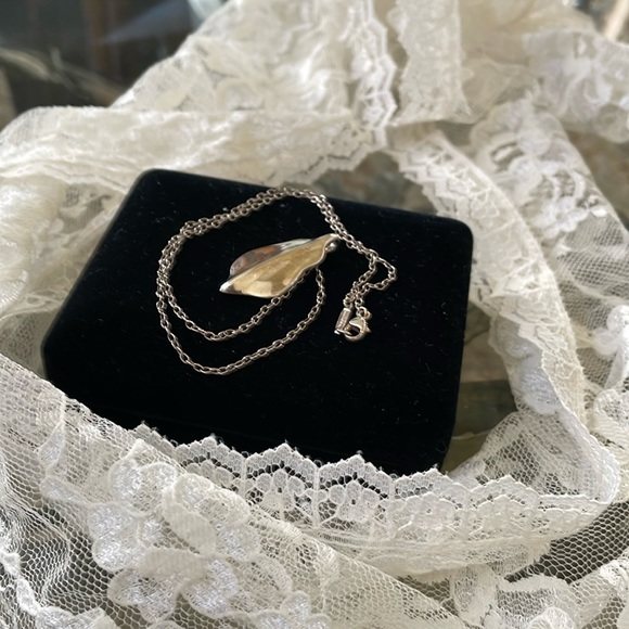 Tiffany Sterling Silver Leaf Pendant - Picture 1 of 9